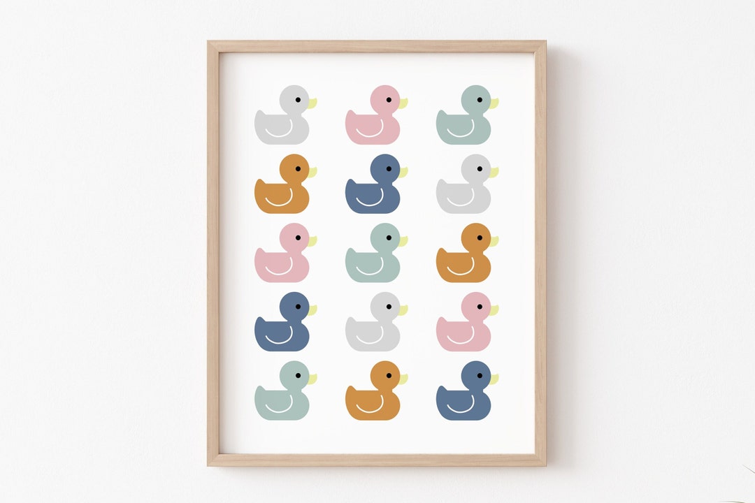 Kids Bathroom Decor, Kids Bathroom Wall Decor, Kids Bathroom Art, Ducks ...