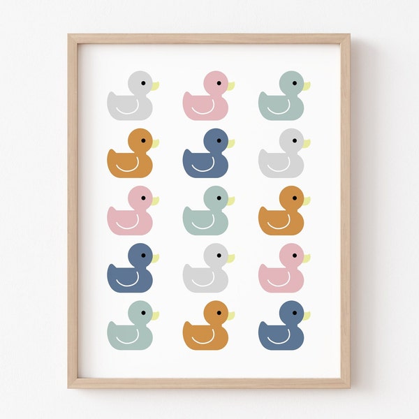 Kids Bathroom Decor, Kids Bathroom Wall Decor, Kids Bathroom Art, Ducks Bathroom, Bathroom Decor, Bathroom Prints, Toddler Bathroom Decor