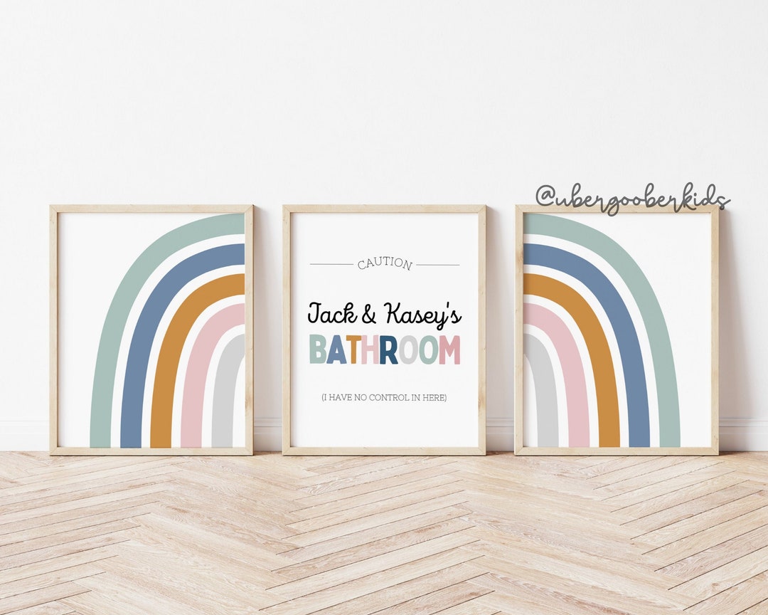 Kids Bathroom Wall Art Bathroom Wall Prints Kids Bathroom - Etsy