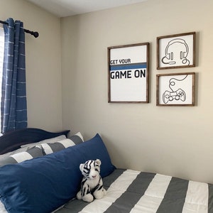 Get Your Game On Sign Gaming Signs Gaming Room Boy Bedroom Etsy Top 25+ amazing teenage boys bedroom design ideas for your. usd