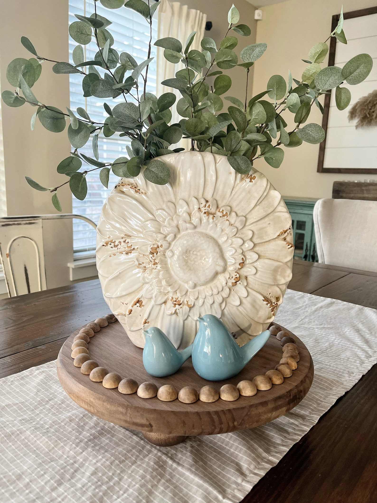 Round Wood Bead Tray. Round Tray. Wood Tray. Wood Bead Etsy