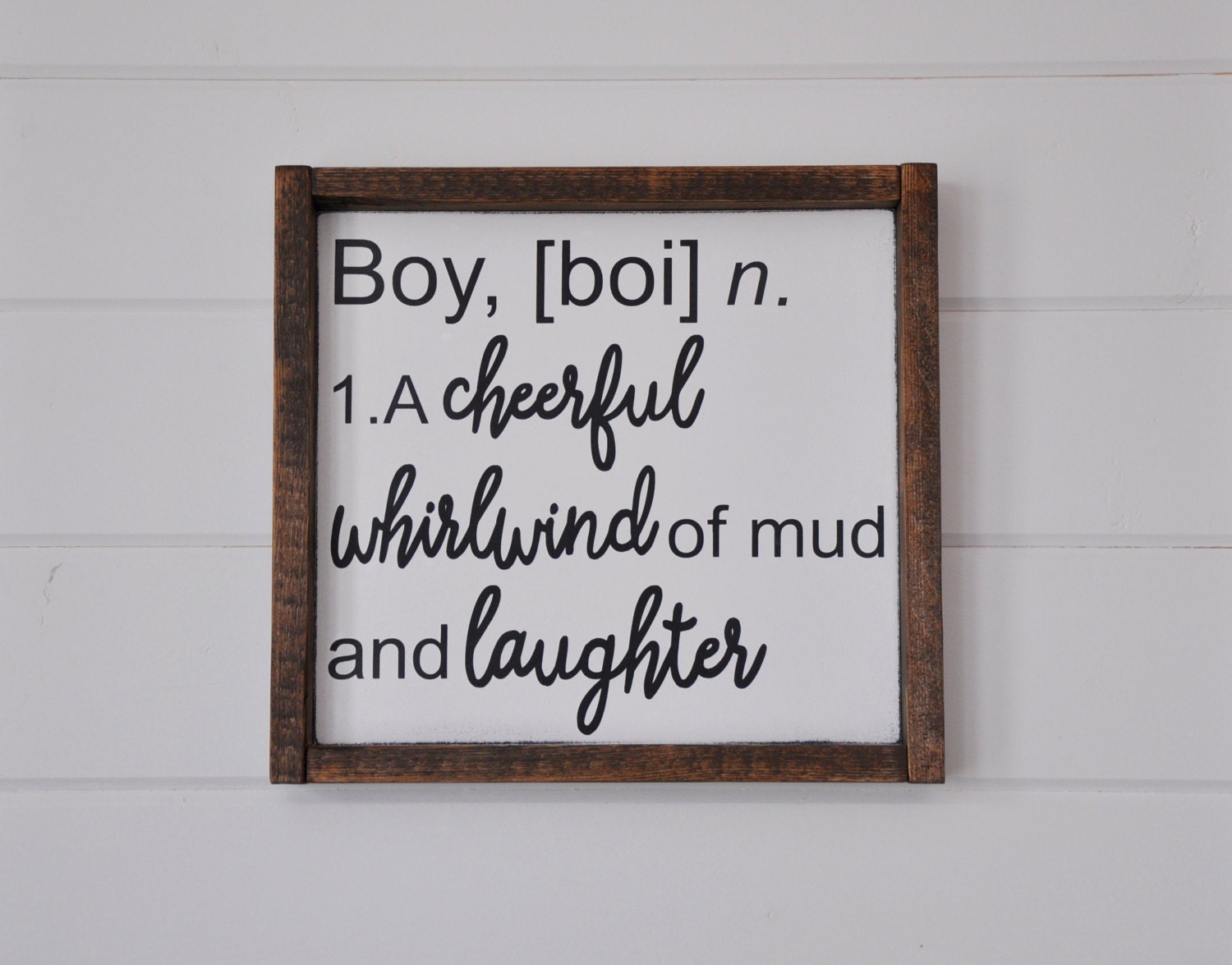 Definition of Boy Wood Sign. Baby Boy Shower. Boy room decor. Etsy