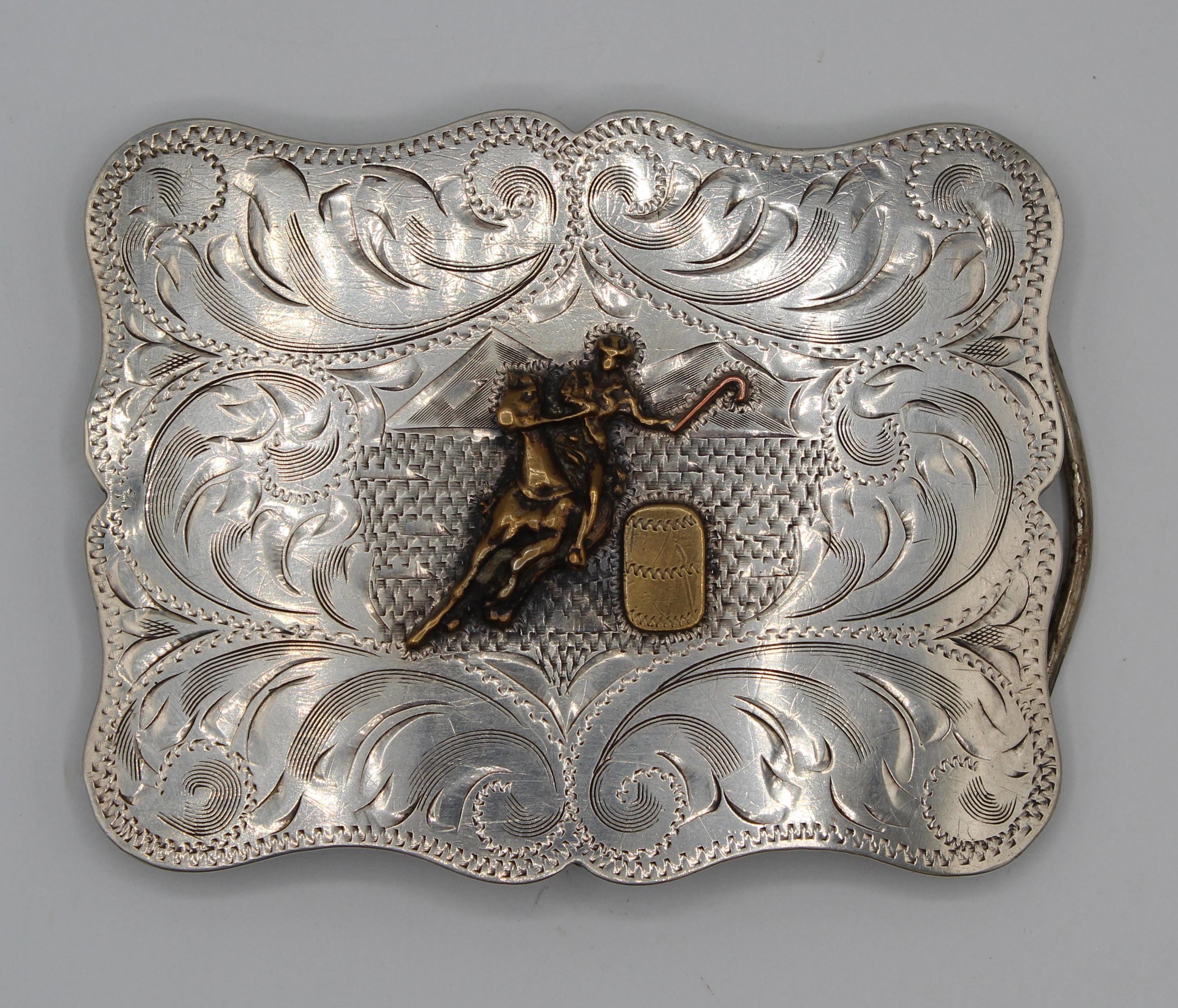 口豪奢 buckle vintage silversmith Montana - 日本 Etsy 小物