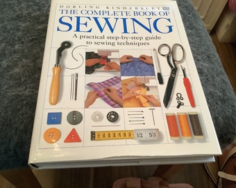 Vintage preloved the complete book of sewing large hardback