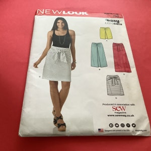 NEWLOOK neues Schnittmuster k6348 Misses Röcke Größen 10-22