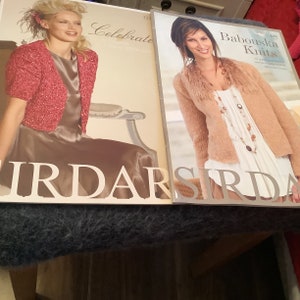 Two SIRDAR knitting booklets babouska knits and celebrate