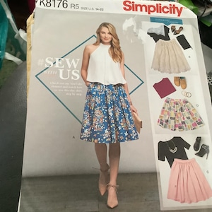 New simplicity sewing pattern k8176 misses three lengths skirt sizes 14-22