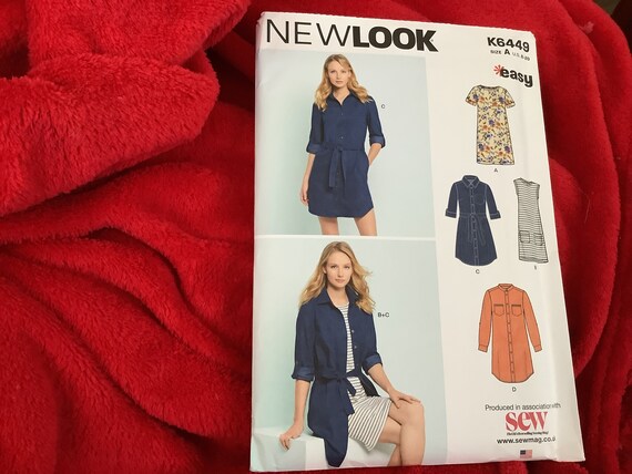 new look shirt dress pattern Learn How to Sew a Button-Front Dress with NewLook N6651
