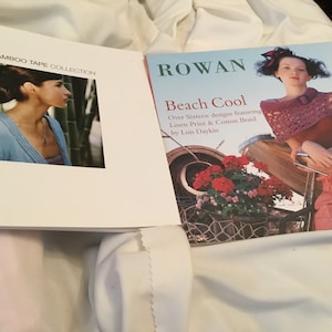 Three used Rowan knitting and crochet patterns books