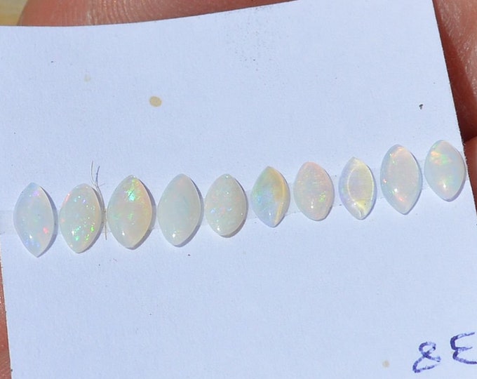 Loose Australian Opal Marquise Cabochons, Total of 10