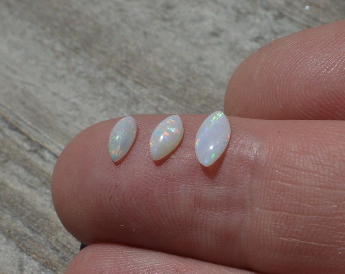 Parcel of Australian Marquise Opal Cabochons, 3 Opal Parcel With 1 TCW