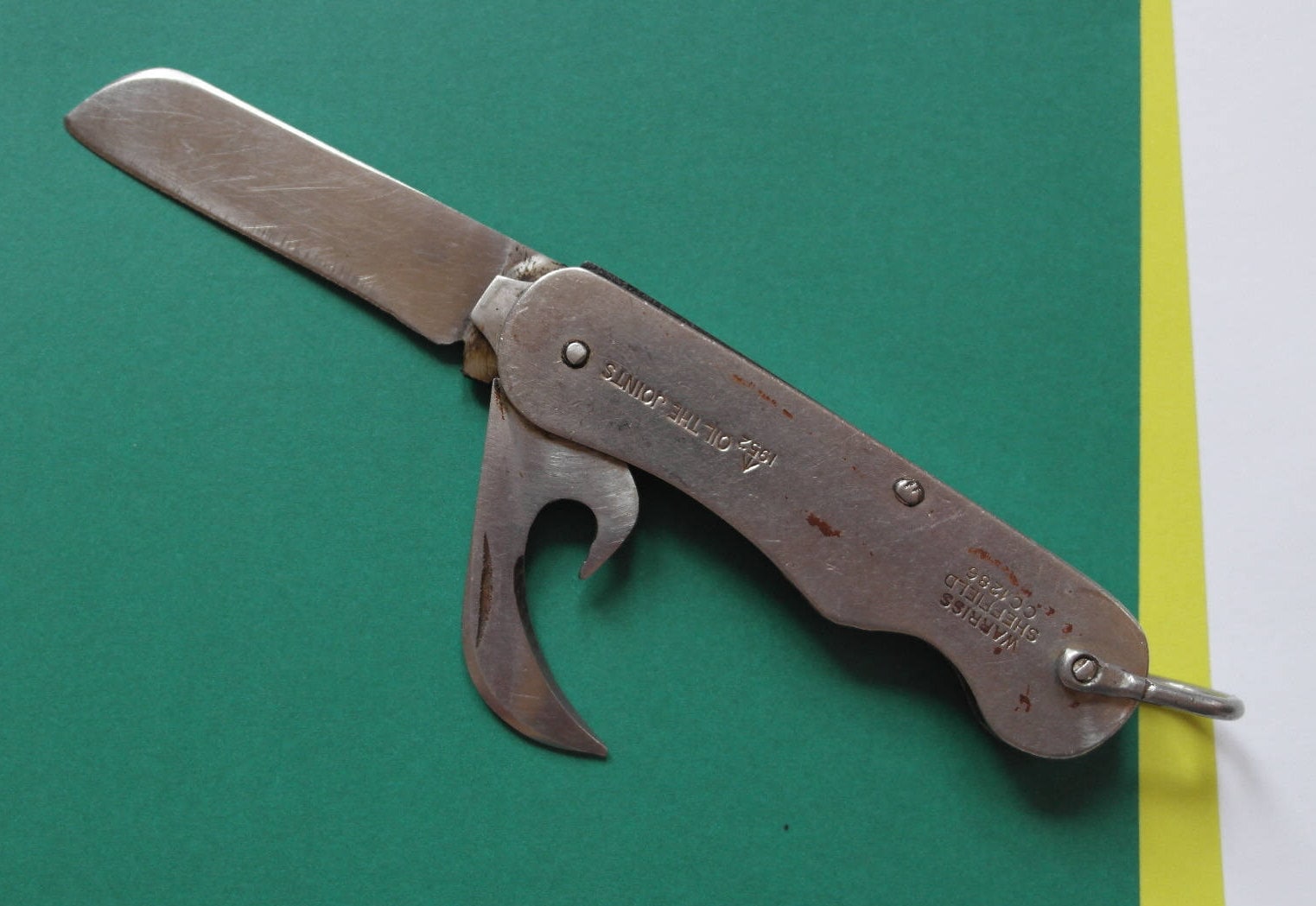 Vintage British Military Army Naval Knife,1952 Warriss Sheffield England