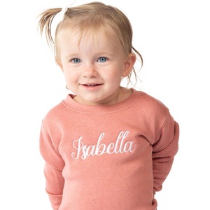Personalized Toddler Sweatshirt | Embroidered Sweatshirt for Kids | Personalized Kids Sweatshirt | Monogrammed Toddler Sweatshirt