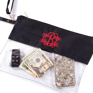 Personalized Graduation Gift, High School Grad Gift, Monogram Clear Stadium Bag, Perfect Personalized Bag for Gameday, Crossbody Bag