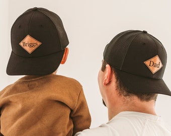 Personalisierte Papamützen | Passende Patch-Hüte | Vatertagsgeschenk für frischgebackene Väter | Trucker Caps für Papa | Bestes Vatertagsgeschenk für Väter