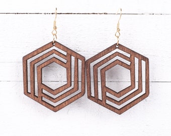 Wood Earrings | 40 Styles of Wooden Earrings | Wood Teardrop Earrings | Wooden Statement Earrings | Wood Hoop Earrings | Trendy Earrings