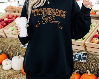 Embroidered Tennessee Sweatshirt, Gameday College Crewneck