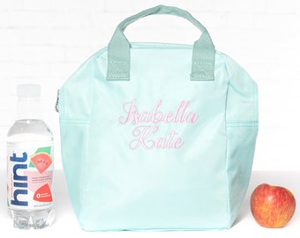 Lunch box personalizzato per bambini, borsa termica per il pranzo con monogramma