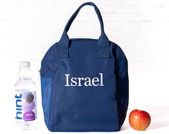 Lunch box termico personalizzato per bambini, borsa per il pranzo con monogramma