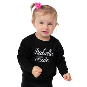 Personalized Toddler Sweatshirt | Embroidered Sweatshirt for Kids | Personalized Kids Sweatshirt | Monogrammed Toddler Sweatshirt
