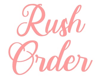 Rush Order | 1-2 Business Day Processing Time | Personalized Gifts Guaranteed to Ship in 1-2 Business Days | 100% Donated