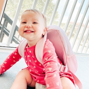 Personalized Baby Backpacks, Monogrammed Toddler Backpacks, Seersucker Backpack, Preschool Book Bag, Personalized Baby Gifts