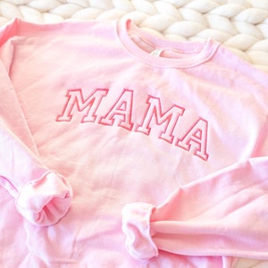 Embroidered MAMA Sweatshirt | Mama Embroidered Sweatshirt | Crewneck Unisex MAMA Sweatshirt Embroidered | New Mom Gift | Gift for Mom