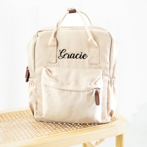 Sacs à dos personnalisés pour bébé, Sacs à dos à monogramme pour tout-petit, Sacs à dos bleu marine pour enfants, Cartables préscolaires, Sacs à dos à couches personnalisés