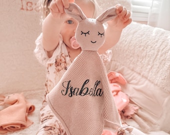 Baby Gift, Personalized Baby Lovey, Animal Lovey, Personalized Baby Gift, Bunny Lovey, Security Blanket, Newborn Baby Gift, Baby Shower Gift