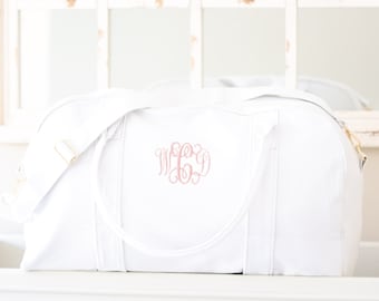 Personalized Weekender Bag, Monogram Duffle Bag, Personalized Baby Gift, Personalized Graduation Gift, Personalized Bridesmaids Gifts