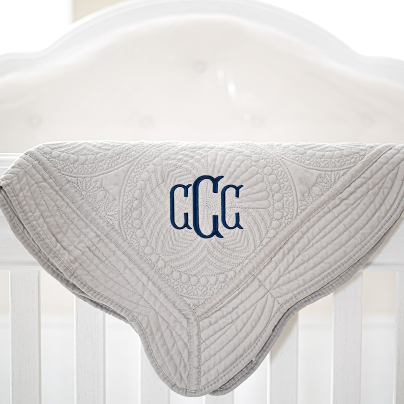 Monogrammed Baby Blanket