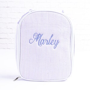 Personalized Lunch Bags for Kids | Insulated Lunch Bag | Seersucker Lunch Bag | Monogrammed Kids Lunch Bag | Lunch Box | Lunch Bag for Women
