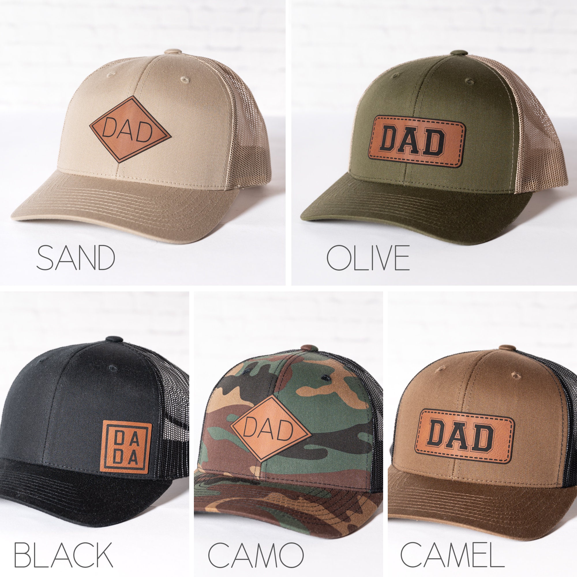 Cappello da camionista con toppa in pelle Best Dad Ever - Regalo per