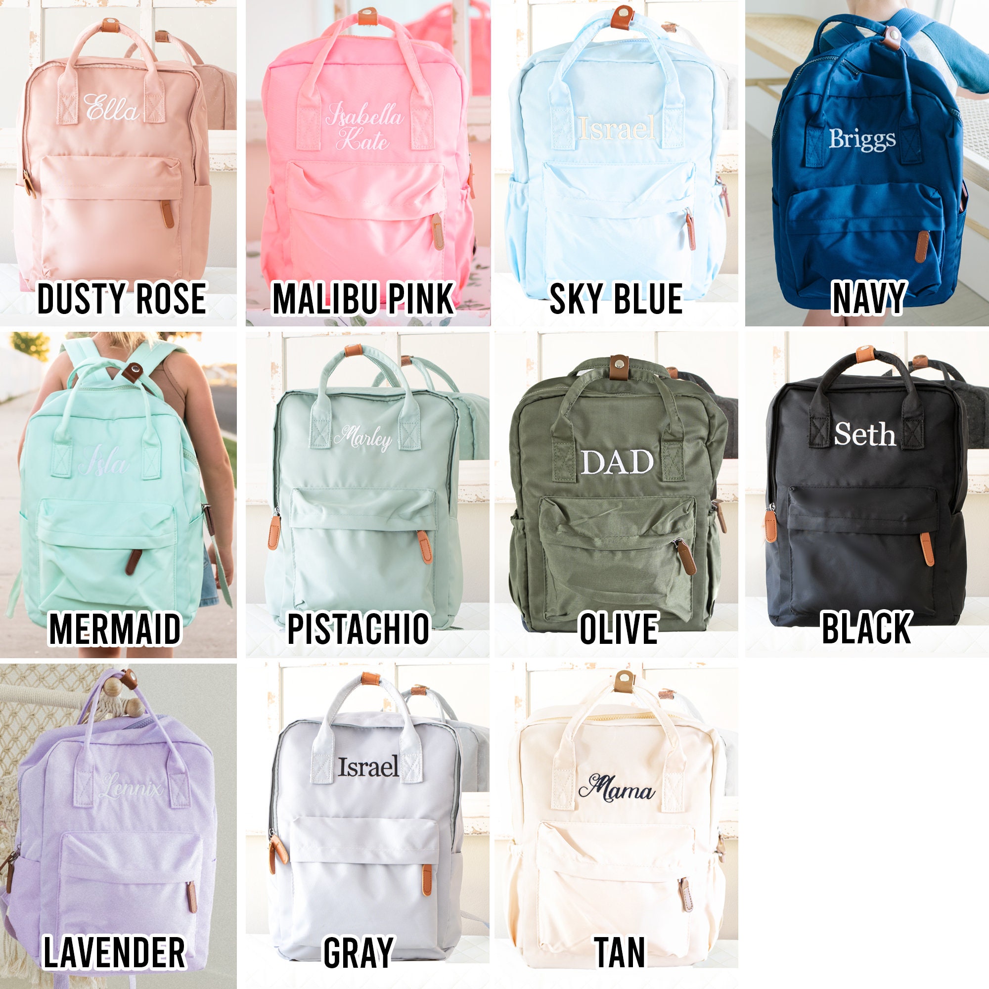 Personalized Baby Backpacks, Monogrammed Toddler Backpacks, Navy Kids ...