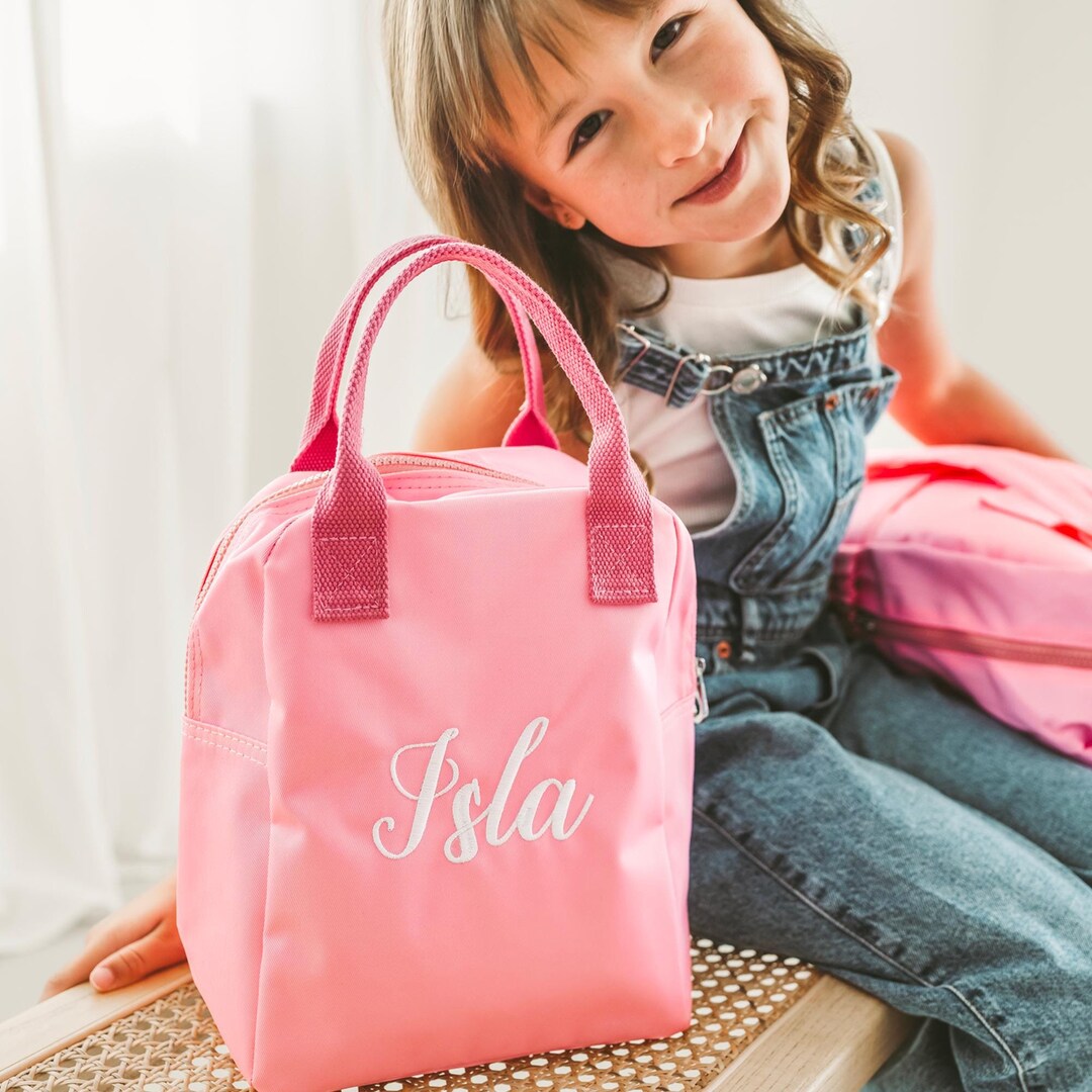Personalized Kids Lunch Box, Monogrammed Insulated Lunch Bag - Etsy