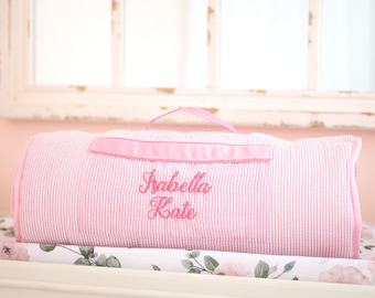 Personalized Nap Mats, Seersucker Nap Mats, Toddler Nap Mat, Preschool Nap Mat, Daycare Nap Mat, Nap Mat for Boys | Nap Mat for Girls