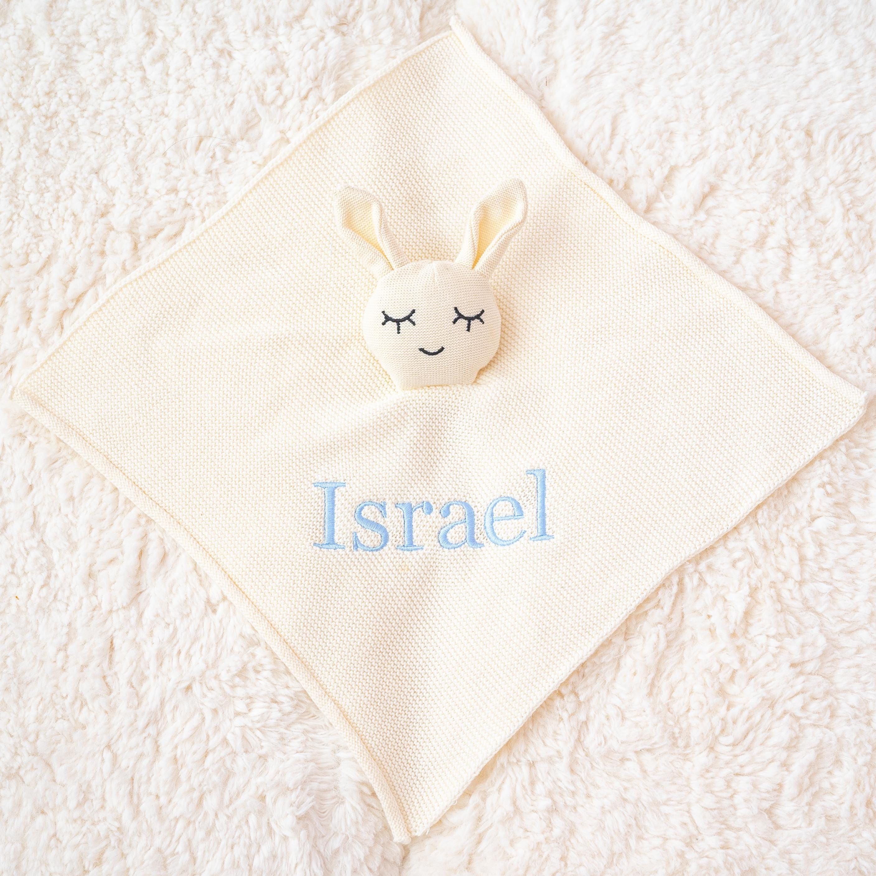 パーソナライズされたバニーラブリー、100%コットンベビーセキュリティ