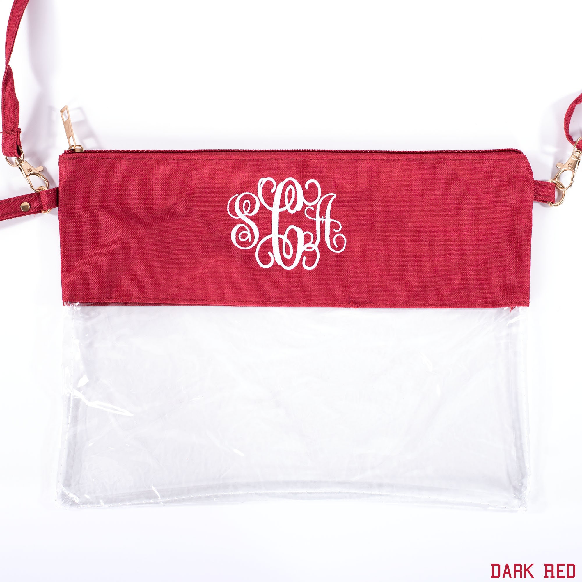 Monogrammed Clear Stadium Bags Team Color Game Day Bag Etsy Ireland