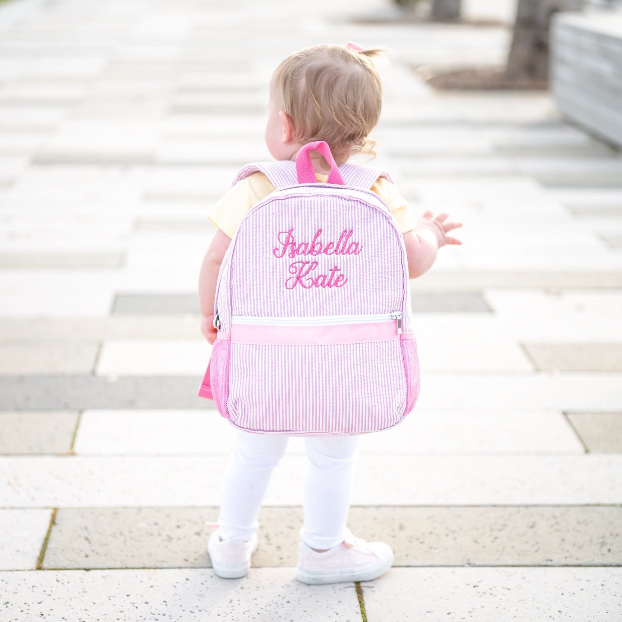 Girl monogram book bags sale
