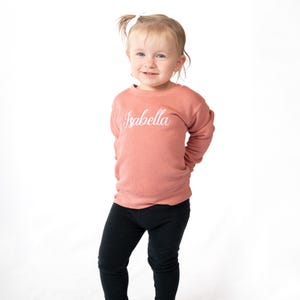 Personalized Toddler Sweatshirt | Embroidered Sweatshirt for Kids | Personalized Kids Sweatshirt | Monogrammed Toddler Sweatshirt