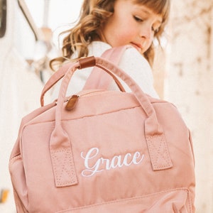 Sacs à dos personnalisés pour bébé, Sacs à dos à monogramme pour tout-petit, Sacs à dos solides pour enfants, Cartables pour enfants d'âge préscolaire, Sacs à dos à couches personnalisés