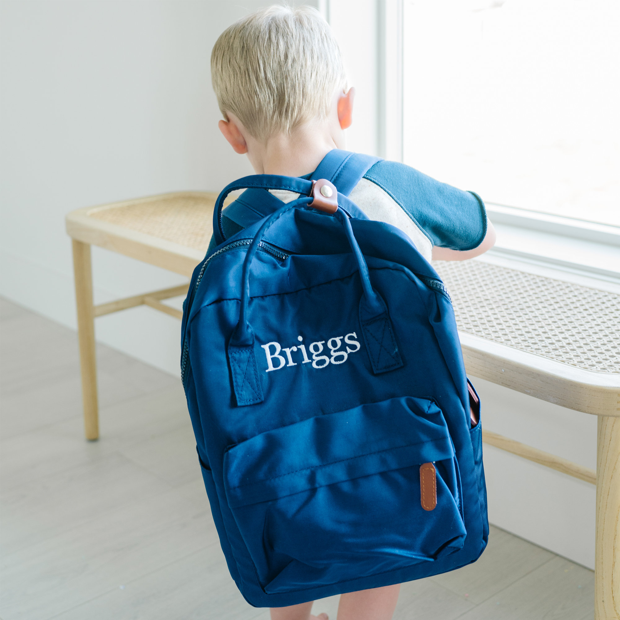 Monogrammed preschool backpack cheap
