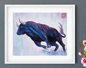 Kunstdruck von japanischen Kunstwerken und chinesischen Gemälden, "Honesty" von Andrew Lee, Erstellen Sie Ihr eigenes Set von zwei Drucken oder 3 Stück Wandkunst