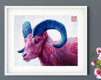 Kunstdruck von japanischen Kunstwerken und chinesischen Gemälden, "Perseverance" von Andrew Lee, Erstellen Sie ein eigenes Set von zwei Drucken oder 3 Stück Wandkunst