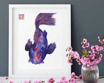 Kunstdruck von japanischen Kunstwerken und chinesischen Gemälden, "Flow" von Andrew Lee, Erstellen Sie Ihr eigenes Set von zwei Drucken oder 3 Stück Wandkunst