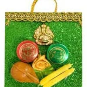 Haldi Kumkum Thamboolam Ganesh Idol Set Pack (20Nos)