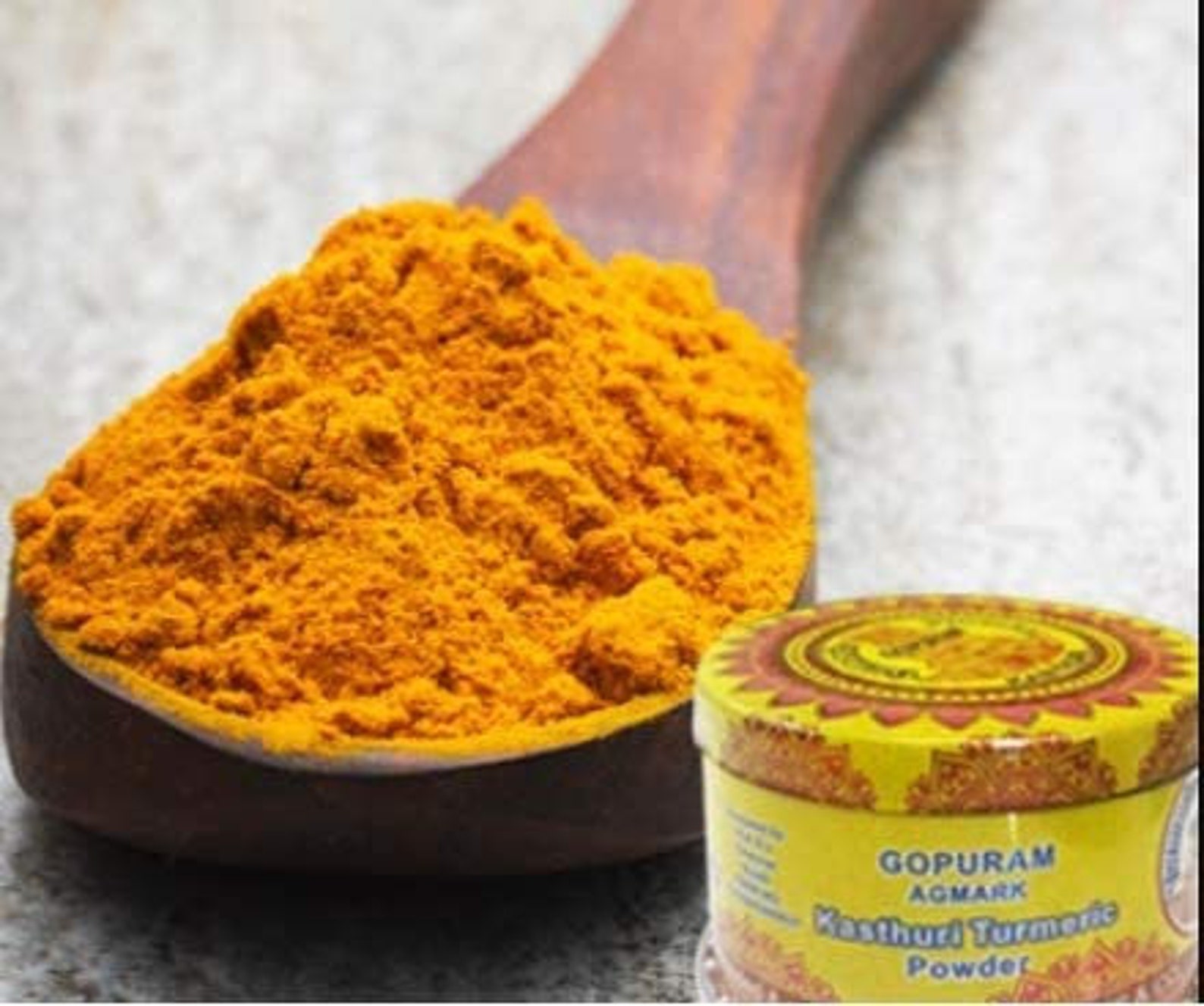 Kasturi Turmeric 40 GM Tin Etsy