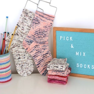 Pick n Mix Socks PDF Knitting Pattern