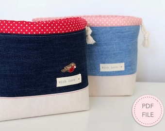 Stocky Sock Project Bag PDF Sewing Pattern
