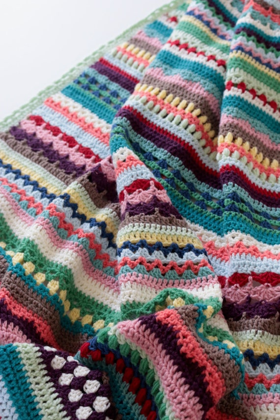 Spice of Life Blanket PDF Crochet Pattern Etsy